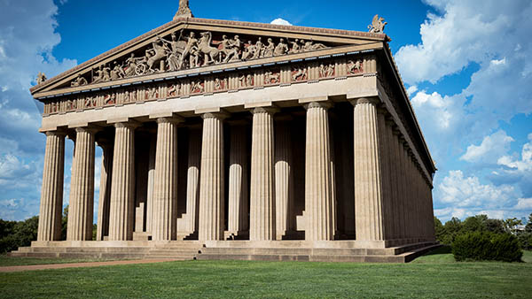 charter bus nashville tennessee attractions parthenon at centennial park