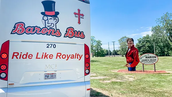 marion indiana bus tickets attractions james dean memorial